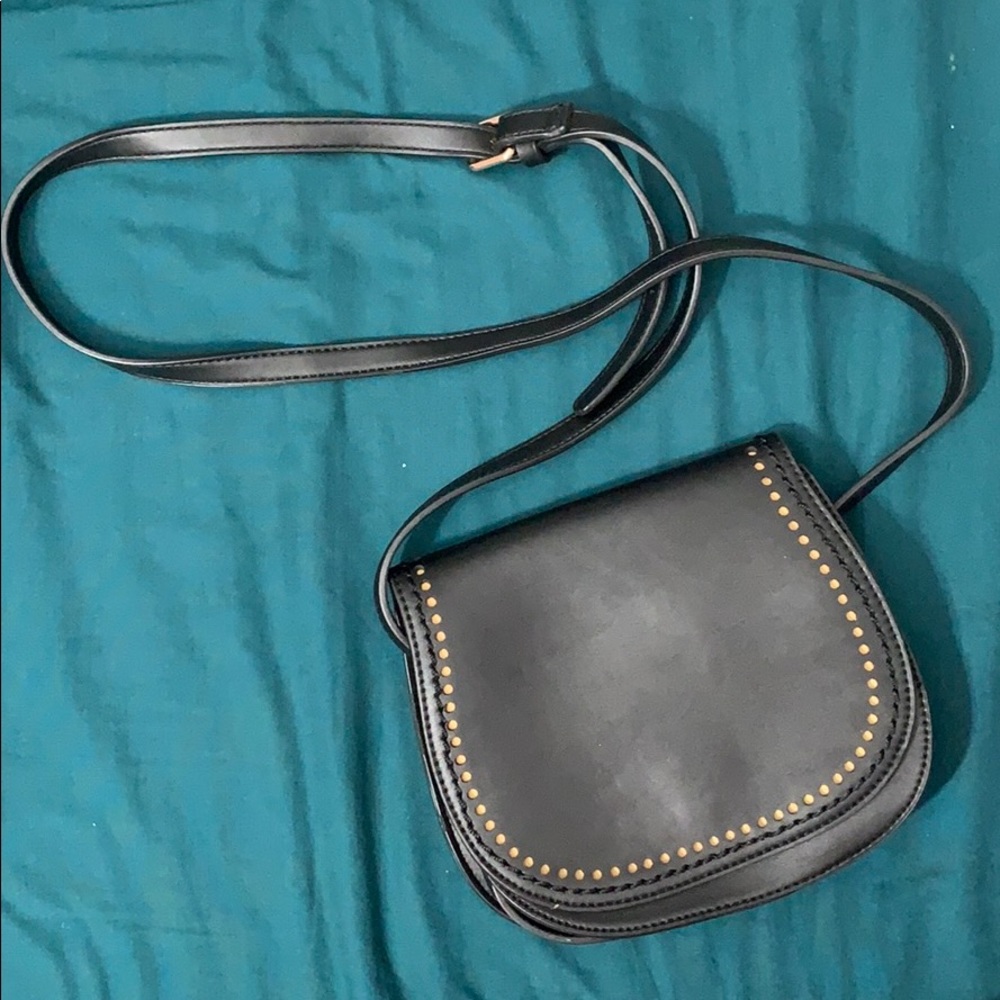 Simple black mini crossbody